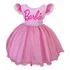 Vestido Barbie Infantil Festa Temática, Anivesário Luxuoso