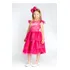 Vestido Barbie Infantil Juvenil Festa Com Tule Pink Rodado