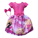 Vestido Barbie Rosa Full