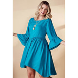 Vestido Batinha Com Colar