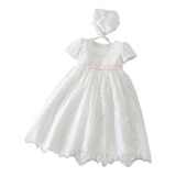 Vestido Batizado Mandriao Renda