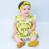 Vestido Bebe Com Tiara