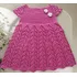 Vestido Bebê Crochê Com Linha Fina Ahdri Crochet - Tam. 1