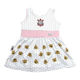 Vestido Bebê Infantil Do Time Corinthians Menina
