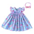 Vestido Bebê Menina Floral Algodão Confortável Manga Curta