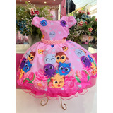 Vestido Bolofofo De Festa Infantil Luxo 1 E 2 Anos