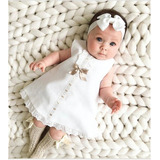 Vestido Branco Bebe Menina