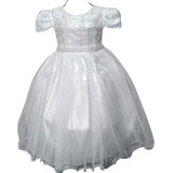 Vestido Branco Infantil Batizado