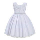 Vestido Branco Infantil Dama De Honra