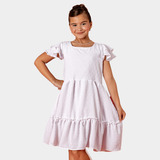 Vestido Branco Infantil Menina