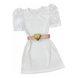 Vestido Branco Infantil Reveillon