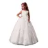 Vestido Branco Longo Daminha Festa Menina Tam 6/8 Anos 