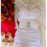 Vestido Branco Tomara Caia