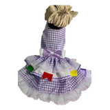 Vestido Caipira Pet Tamanho Gg