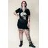 Vestido Camisão Decote V Ilhós Skull Spiral Caveira