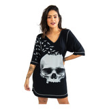 Vestido Camiseta Gola V