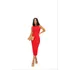 Vestido Canelado Midi 