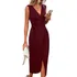 Vestido Canelado Midi Transpassado Varias Formas De Uso 