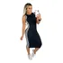 Vestido Canelado Midi Tubinho Regata Lindo Envio Imediato