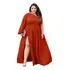 Vestido Casamento Madrinha Convidada Terracota Plus Size