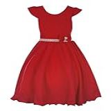 Vestido Casual Infantil Vermelho