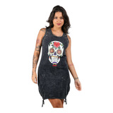 Vestido Caveira Mexicana Estonado