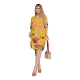 Vestido Chamise Estampado Plus