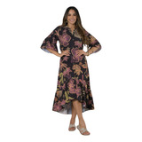 Vestido Chamise Feminino Babado