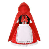 Vestido Chapeuzinho Vermelho Infantil Fantasia Com
