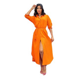 Vestido Chemise Camisao Longo