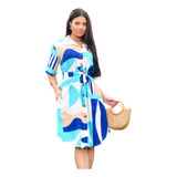 Vestido Chemise Curto Botoes