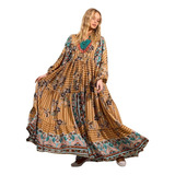 Vestido Chemise Longo Amplo