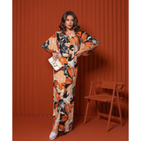 Vestido Chemise Longo Com
