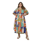 Vestido Chemise Longo Midi