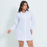 Vestido Chemise Social Mullet