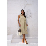 Vestido Chemise Viscose Com