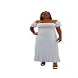 Vestido Ciganinha Com Lástex Na Cintura Branco
