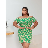 Vestido Ciganinha Plus Size Midi Tubinho Moda Festa Elegante