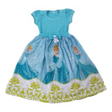 Vestido Cinderela Personagem Infantil Roupa fantasia