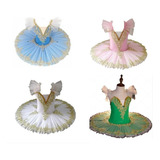Vestido Collant Ballet Fantasia Bailarina Rosa Bale Tutu Azu