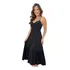 Vestido Com Botões Midi Alcinha Bojo Lástex Nas Costas Moda
