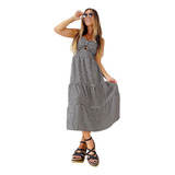 Vestido Com Camadas Babado