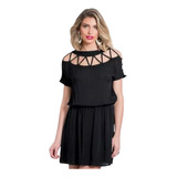Vestido Com Detalhes Cod uni000505