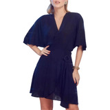 Vestido Com Manga Morcego
