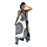 Vestido Costa Nua De Ponta Indiano Luxo Regulavel Chic
