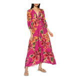 Vestido Cropped Estampado Bordando