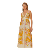 Vestido Cropped Estampado Flor
