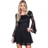 Vestido Curto Balada Renda Tule Panicat Da Moda Festa Longo