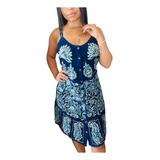 Vestido Curto Batik Bordado