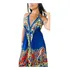 Vestido Curto Bordado Indiano Costa Nua Em Viscose Lindo